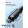 Кабель Baseus Tungsten Gold Type-C to Type-C 240W (3m) black (CAWJ040201)
