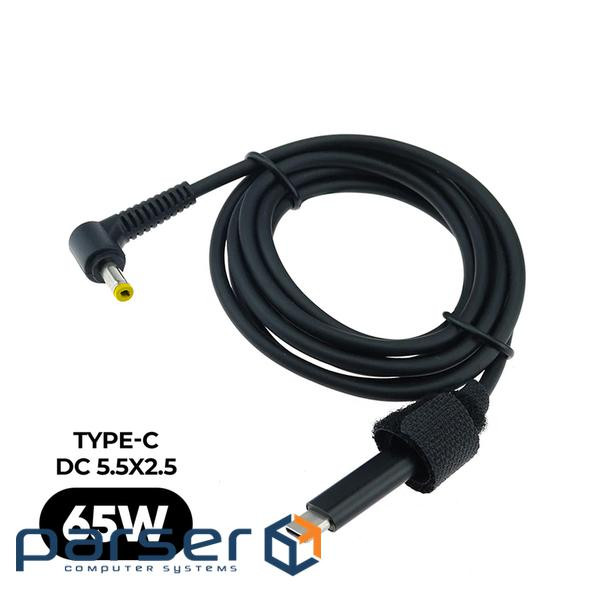 Кабель живлення USB-C to DC 5.5x2.5mm 18.5-20V 1.0m Armorstandart (ARM79417)