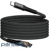 Магнітний кабель живлення та синхронізації Verbatim 60 Вт /USB-C-USB-C /120 см-чорний (31859)