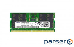 Оперативна пам'ять SO-DIMM Samsung 16GB DDR5 4800 MHz (M425R2GA3BB0-CQKOL)