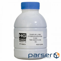 Тонер HP CLJ CP1025/1215/1525 50г CYAN HG (TSM-HGC011C-050)