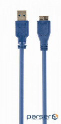 Дата кабель USB 3.0 AM to Micro 5P 0.5m Cablexpert (CCP-mUSB3-AMBM-0.5M)