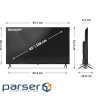 Телевізор SHARP 43" QLED 4K 4T-C43HP5265EB