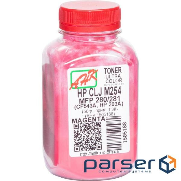 Тонер HP CLJ M254/MFP280/281, 50г Magenta AHK (1505188)