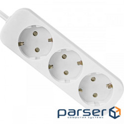 Extension cord DEFENDER E350 White, 3 sockets, 5m (992230)