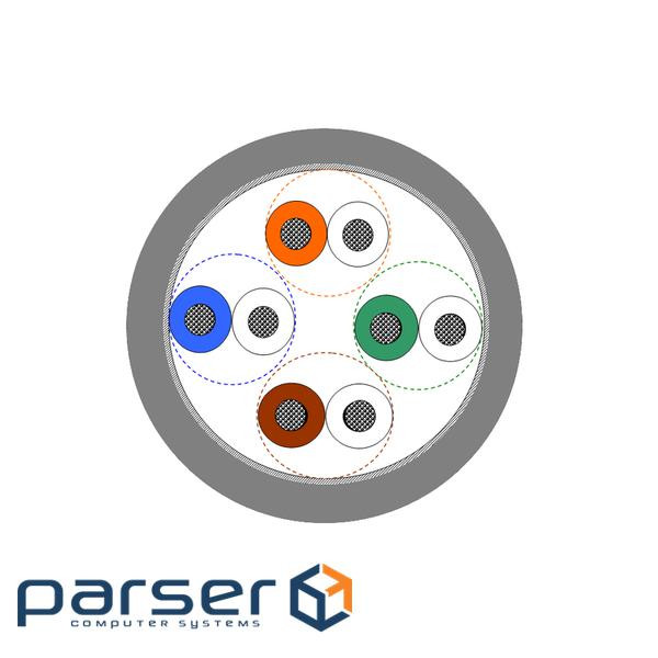 Кабель UTP 4x2х0.48 26AWG, кат. 5E-Patch (багатожильний), КГПВ-ВП (100), 305 м (OC-UTP5E-P(100)0,48)