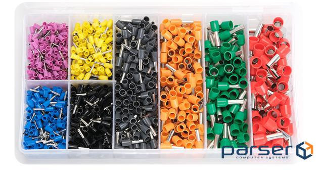 Набір клем / наконечників 1280шт (E0508v-200, E7508b-200, E1008y-200, E1508bl-150, E2508g (YT-39446) (E0508v-200, E7508b-200, E1008y-200, E1508bl-150, E2508g (YT-39446)