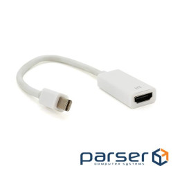 Конвертер mini Display Port (тато) на HDMI(мама) 10cm, White, (YT-C-mnDP(M) / HDMI(F)-B-W(мама) ))