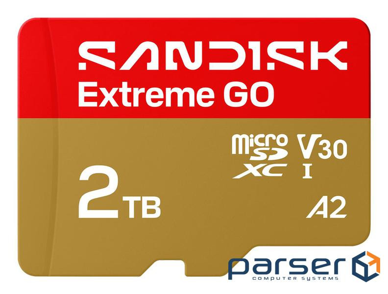 Карта пам"яті SANDISK Extreme GO SDXC 2TB UHS-I V30 A2 (SDSQXGN-2T00-GN6MN)