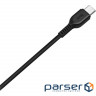 Cable HOCO X20 Flash USB-A to Type-C 1m Black (6957531068846)