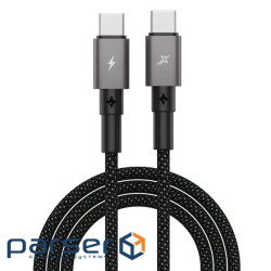 Дата кабель USB-C to USB-C 1.0m 100W black Grand-X (CC-08B)