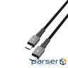 Дата кабель USB-C to USB-C 1.0m 100W black Grand-X (CC-08B)