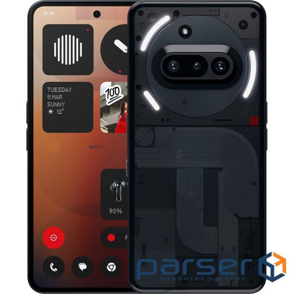 Смартфон Nothing Phone (3a) 6.77 8/128ГБ, 2SIM, 5000мА год, чорний (920020K)