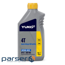 Олія YUKO SEMISYNTHETIC 4T 10W40 API SL для чотирьохтактних бензинових / дизельних двигунів м (2972) (2972)