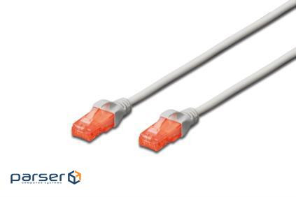 Патч корд DIGITUS CAT 6 UTP, 1м, AWG 26/ 7, Cu, LSZH, серий (DK-1617-010)