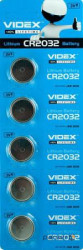 Батарейка VIDEX CR2032, Літієва Blister/ 5pcs (22761)