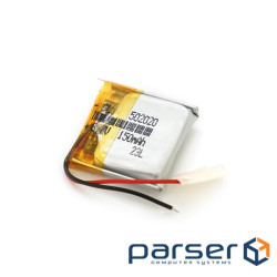 Літій-полімерний акумулятор 5*20*20mm (Li-ion 3.7В 150мА&middot,год) (502020) ) (502020)
