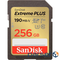 Memory card SANDISK SDXC Extreme Plus 256GB UHS-I U3 V30 Class 10 (SDSDXWV-256G-GNCIN)