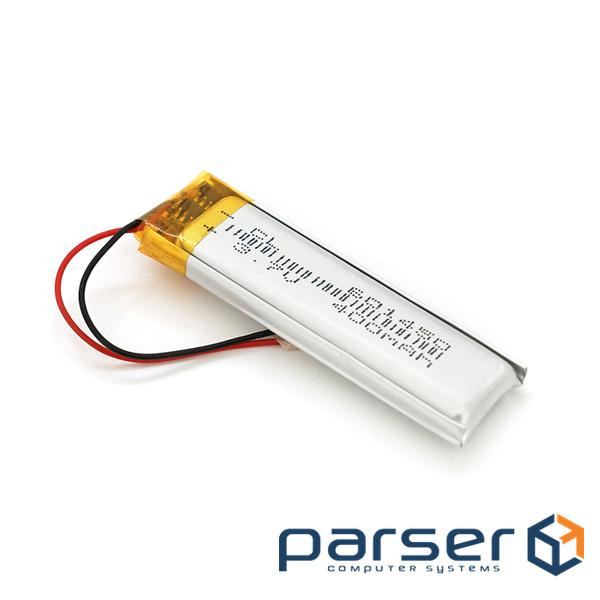 Літій-полімерний акумулятор 6*14*50mm (Li-ion 3.7В 400мА&middot,год) (601450) ) (601450)