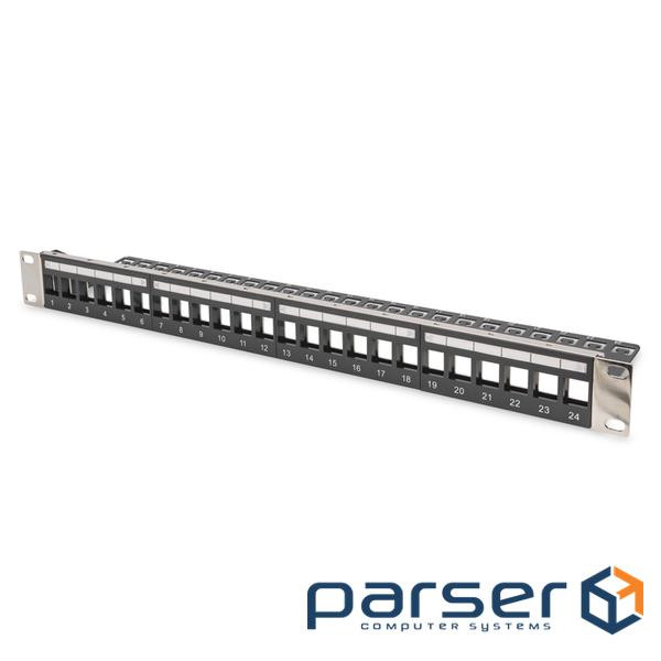 Патч-панель 19" 1U 24 порти набірна Kyestone Digitus (DN-91411-LF)
