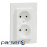 Розетка Schneider Electric ASFORA без заземлення подвійна біла (EPH9700121)