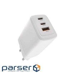 Зарядний пристрій EMOS V05G65 1xUSB-A + 2xUSB-C PD65W GaN