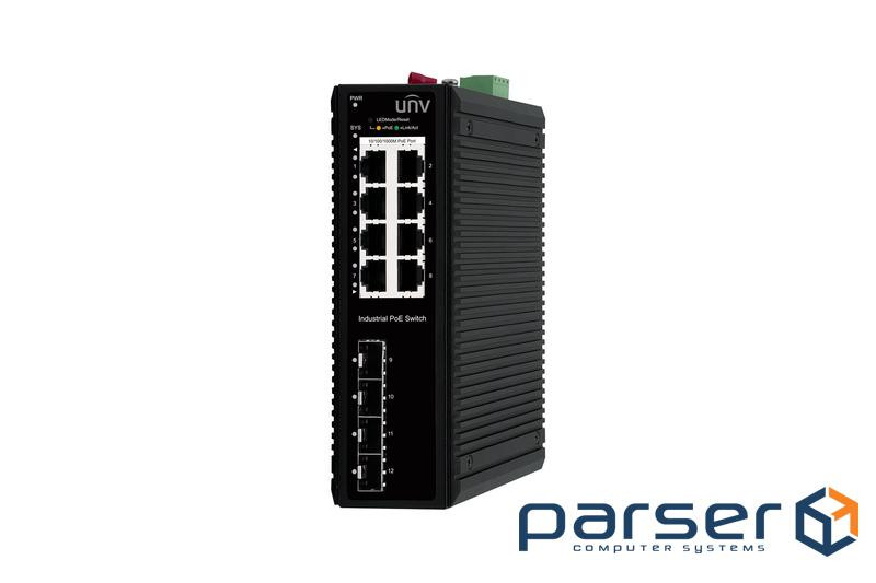 Комутатор UNV Industrial Switches Не керований (IS5000-8GT4GP-POE-IN@PWR120)