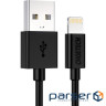 Cable CHOETECH IP0026 MFI USB-A to Lightning Cable 1.2m Black (IP0026-BK)