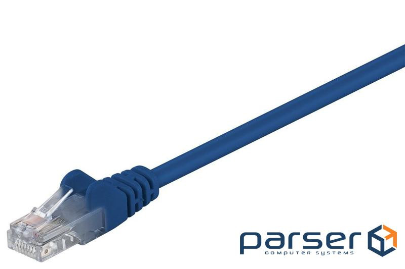 Патч-корд неекранованій RJ45 UTP5e 15.0m,patch AWG28 D=4.5mm Gold Protect,синій (75.06.8350-10)