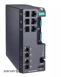 Керований комутатор Ethernet, 6 портів 10/100BaseT(X), 2 порти 100BaseFX multi (EDS-4008-2MST-HV)