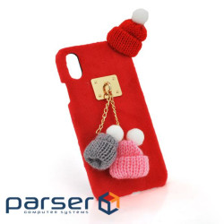 Накладка Пухнаста Шапки iPhone X (13648)