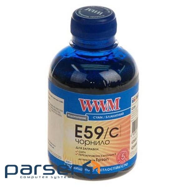 Чорнило WWM EPSON StPro 7700/9700/R2400 200г Cyan (E59/C)