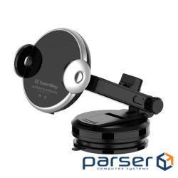Автотримач із бездротовою зарядкою COLORWAY AutoSense Car Wireless Charger 15W D (CW-CHAW039Q-BK)