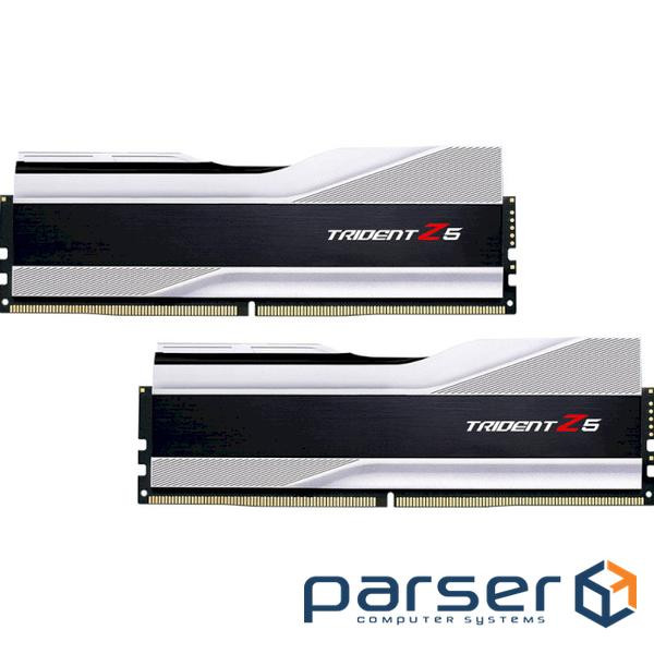 Memory module G.SKILL Trident Z5 Metallic Silver DDR5 5600MHz 32GB Kit 2x1 (F5-5600J4040C16GX2-TZ5S)