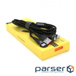 Дата кабель USB 2.0 AM to Lightning + Micro 5P + Type-C 1.0m KSC-296 TUOYUAN Black iKAKU (KSC-296)