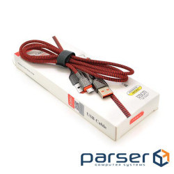 Кабель iKAKU KSC-188 DIANYA zinc alloy charging data cable series for micro, Red, длин (KSC-188-M)