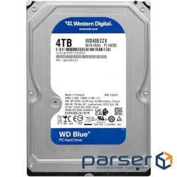 Жорсткий диск 3.5" WD Blue 4TB SATA/128MB (WD40EZZX)