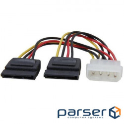 Cable cable Molex 4 pin - 2 x SATA power Female (S0449)