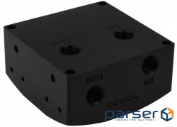 Valve to the liquid cooling system BLACK ACETAL 13188 ALPHACOOL