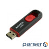 USB флеш накопичувач A-DATA 64GB C008 Black + Red USB 2.0 (AC008-64G-RKD)