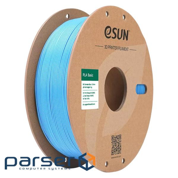 Пластик для 3D-принтера eSUN PLA BASIC 1,75mm LIGHT BLUE 1kg (PLA-BASIC175Q-U1P1)