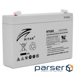 Акумуляторна батарея RITAR RT680 (6В, 8Ач)
