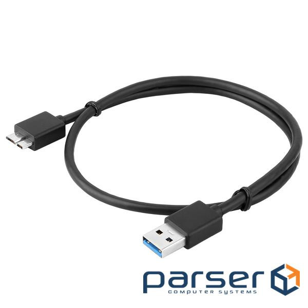 Кабель Usb 3.0 AM to Micro-B black 1.5m для жорстких дисків (YT-3.0AMMicro-B (YT-3.0AMMicro-B-1.5B)