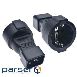 Кабель живлення пристроїв Lucom IEC(Schuko)-(C20) F/M (адаптер ) (62.09.8138-1)