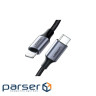Дата кабель USB-C to Lightning 1.0m 3A 60W US304 black Ugreen (60759) (UGR-60759)