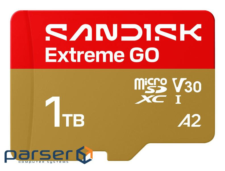 Карта пам"яті SANDISK Extreme GO SDXC 1TB UHS-I V30 A2 (SDSQXGN-1T00-GN6MN)