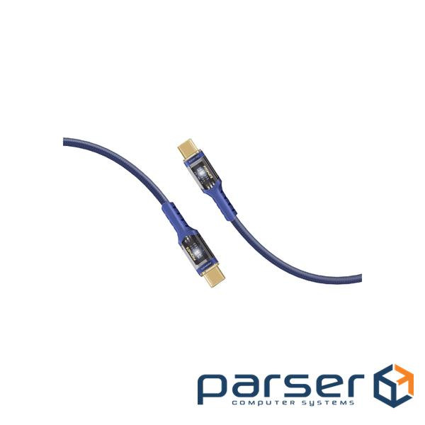 Дата кабель USB-C to USB-C 1.2m Promate (lucidline-cc120.navy)