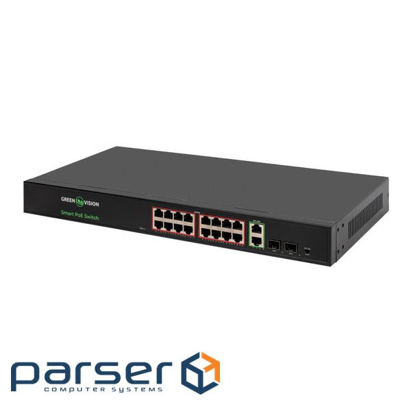 Коммутатор сетевой POE GV-022-D-16G+2PG+2SFP