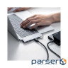 Концентратор Ugreen 2xUSB-C to 3xUSB 3.0 + HDMI + USB-C CM251 gray (60559)