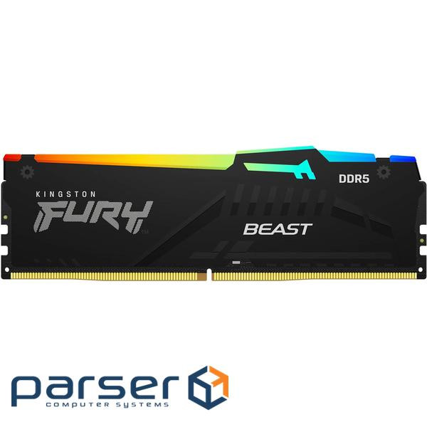 Модуль пам'яті KINGSTON FURY Beast RGB EXPO DDR5 5600MHz 32GB Black (KF556C36BBE2A-32)